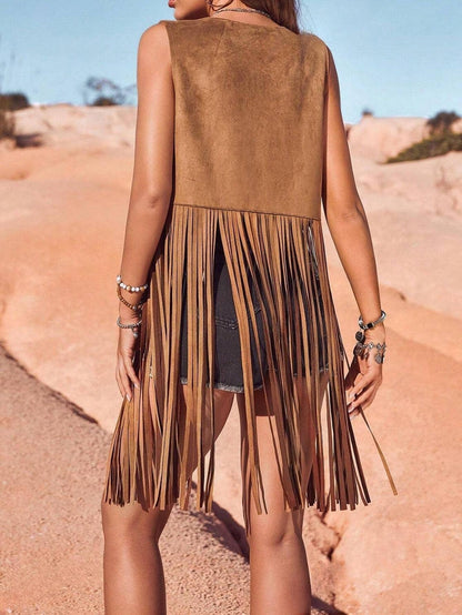Saddle Ridge Suede Fringe Vest