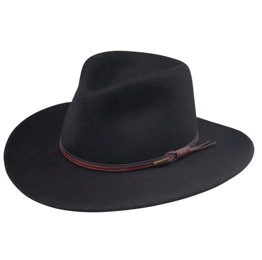 Stetson Black Crushable Hat – Packable Western Felt with Leather Band Last Rodeo Western Wear & Hat Bar