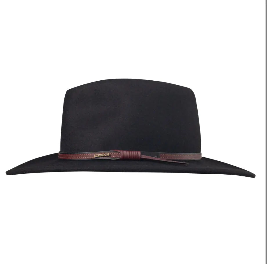 Stetson Black Crushable Hat – Packable Western Felt with Leather Band Last Rodeo Western Wear & Hat Bar