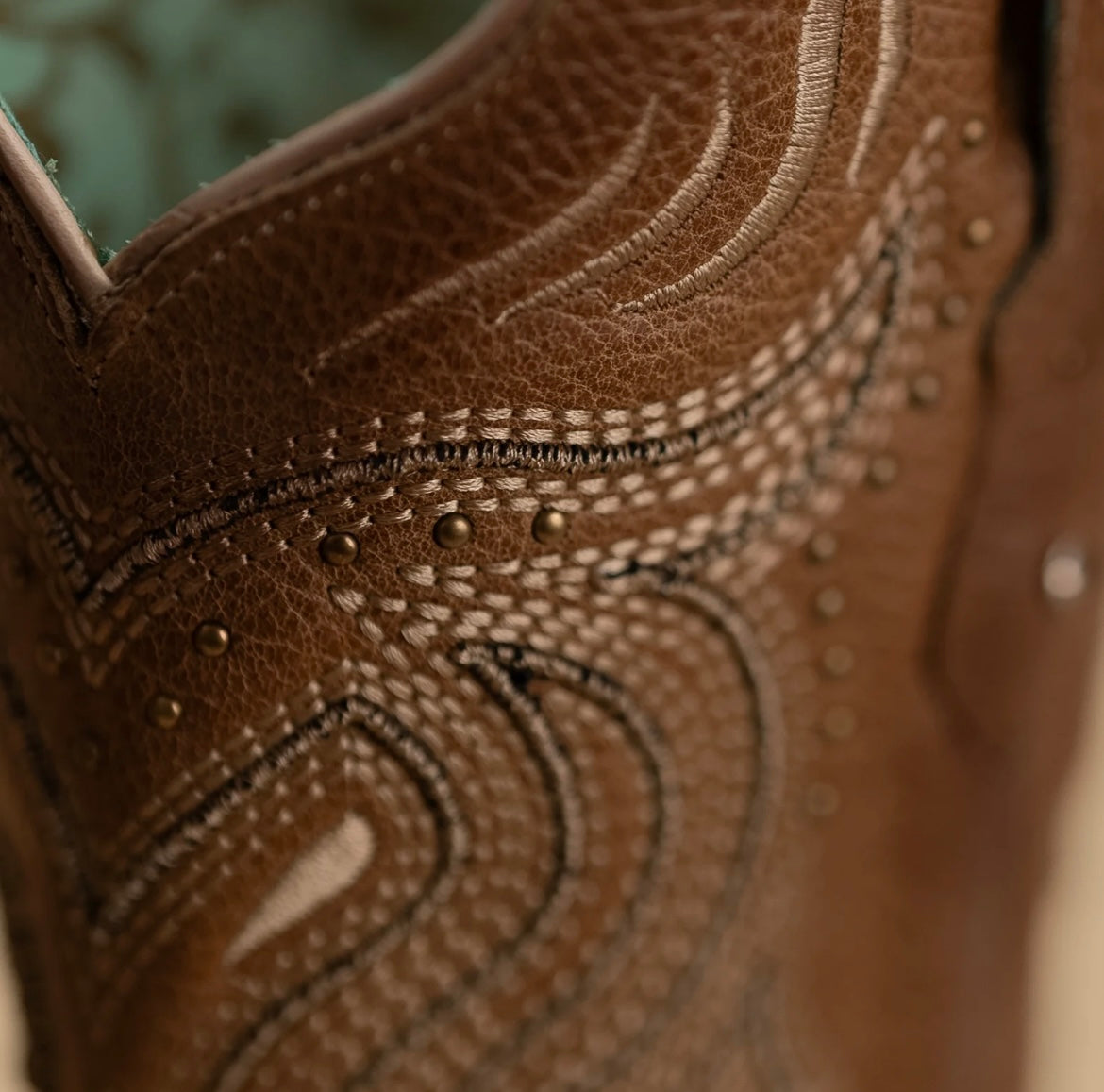 Dusty Caramel Embroidered Cowgirl Boots