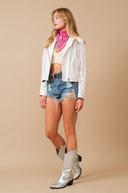 Rodeo Rebel Fringe Leather Jacket