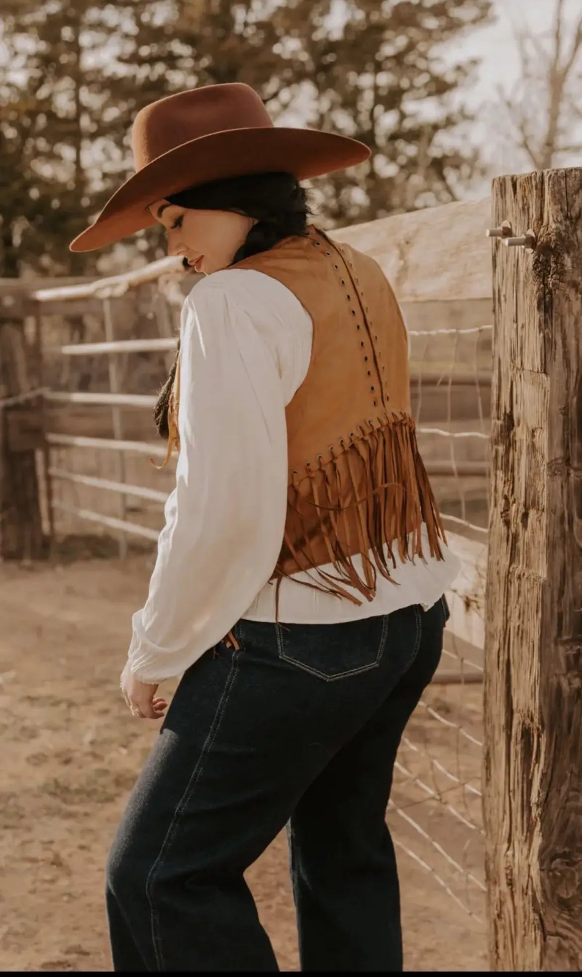 High Plains Fringe Suede Western Vest Last Rodeo Western Wear & Hat Bar