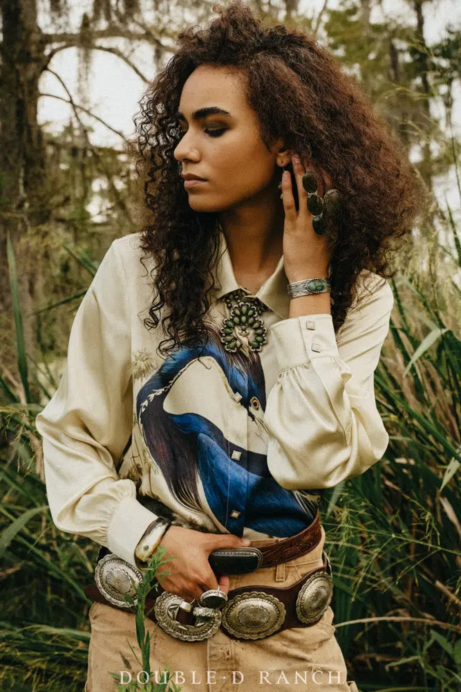 Double D Ranch Louisiana Heron Blouse styled western outfit
