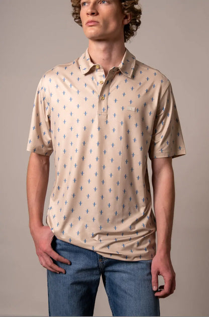 Kimes Ranch “Bartram” Performance Polo Natural Kimes Ranch