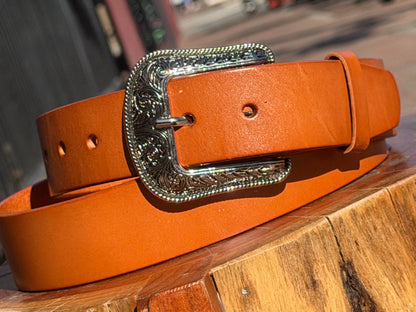Western Tan Genuine Leather Belt Last Rodeo Western Wear & Hat Bar