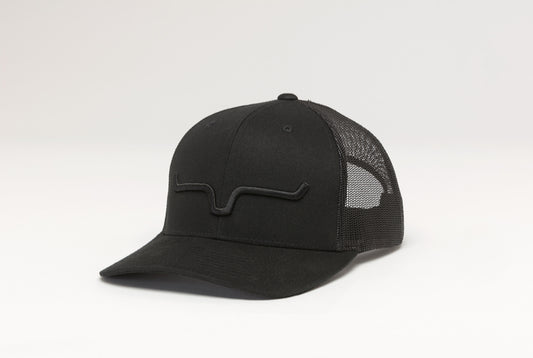 Kimes Ranch Weekly Trucker Hat – Black/Black Snapback