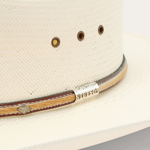 Stetson Angus 10X Shantung Straw Cowboy Hat with Custom Hat Band