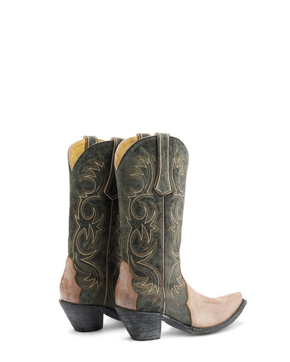 Old Gringo Somers 13 inch women's western boot with leopard print detail