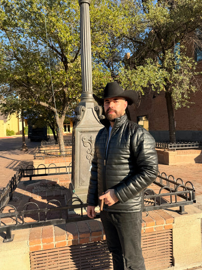 Classic Black Leather Jacket Last Rodeo Western Wear & Hat Bar