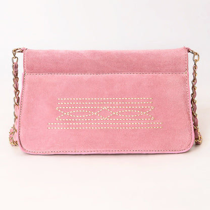 American Darling Pink Suede Western Embroidered Crossbody Bag Last Rodeo Western Wear & Hat Bar