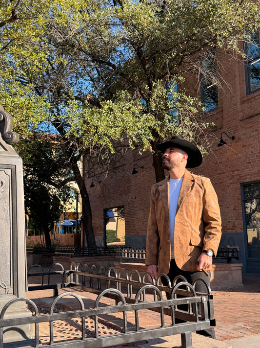 Scully Men's Jacket  Leather Blazer Maple