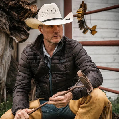 Resistol RB Reins Straw Cowboy Hat – Natural 20X Western Hat (Vent Crown)