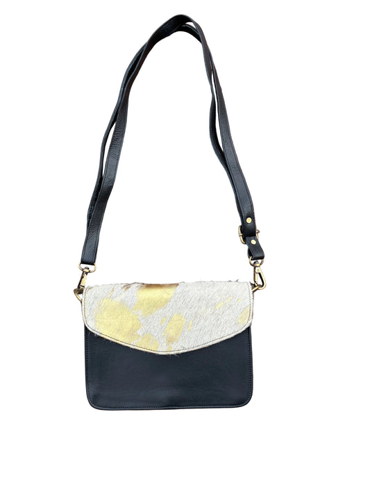 Cowhide Flap Leather Crossbody Bag Western Luxe