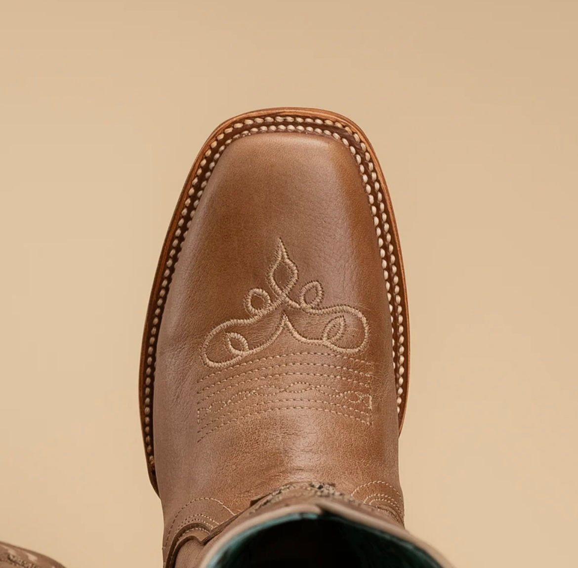 Dusty Caramel Embroidered Cowgirl Boots