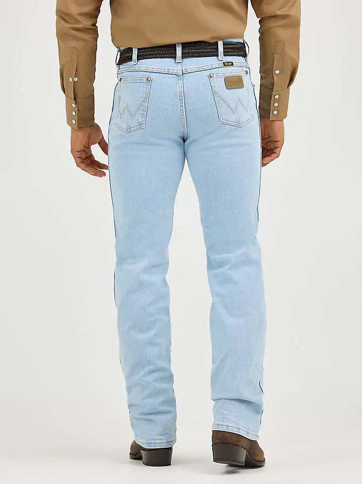 Wrangler Cowboy Cut Slim Fit Active Flex Jeans  Light Wash Western Denim Last Rodeo Western Wear & Hat Bar