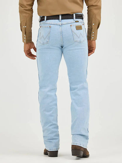 Wrangler Cowboy Cut Slim Fit Active Flex Jeans  Light Wash Western Denim Last Rodeo Western Wear & Hat Bar