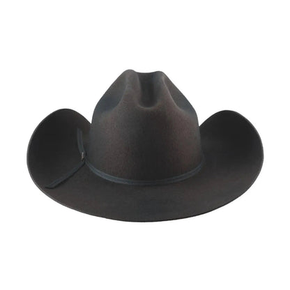 Montana Ranch 4X Wool Felt Cowboy Hat – Black | 4” Brim & 4 1/4” Crown Last Rodeo Western Wear & Hat Bar