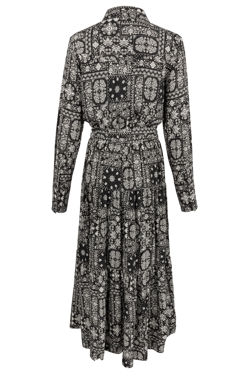Stetson Women’s Black Bandana Print Western Maxi Dress Last Rodeo Western Wear & Hat Bar