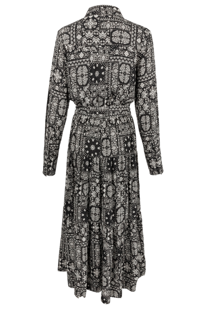 Stetson Women’s Black Bandana Print Western Maxi Dress Last Rodeo Western Wear & Hat Bar