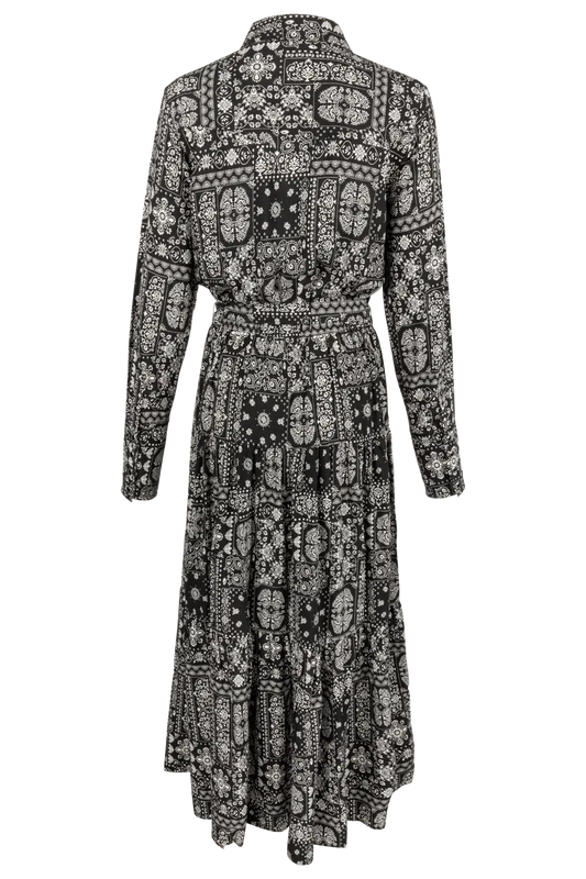 Stetson Women’s Black Bandana Print Western Maxi Dress Last Rodeo Western Wear & Hat Bar