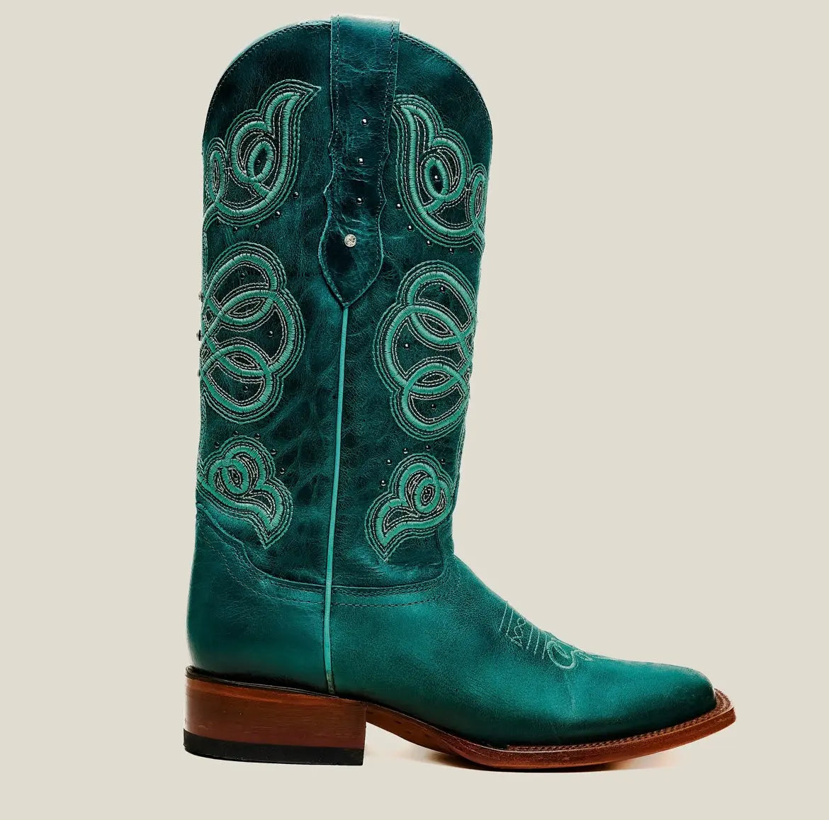 Turquoise Embroidered Cowgirl Boots Last Rodeo Western Wear & Hat Bar