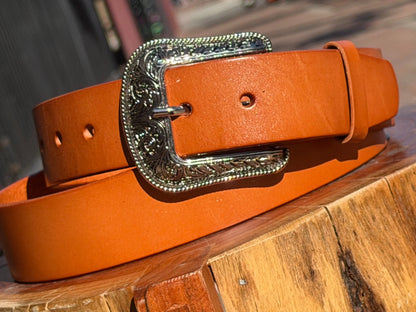 Western Tan Genuine Leather Belt Last Rodeo Western Wear & Hat Bar