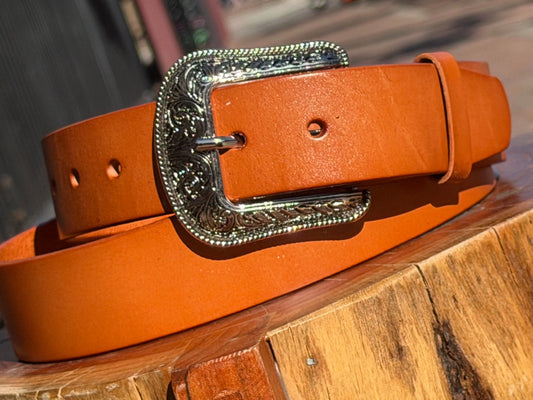 Western Tan Genuine Leather Belt Last Rodeo Western Wear & Hat Bar