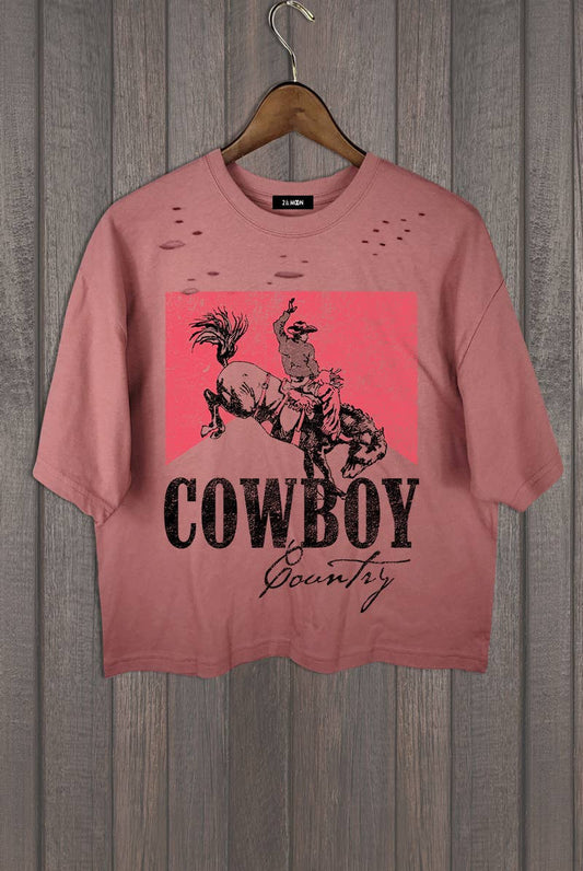 Cowboy Country Graphic Top