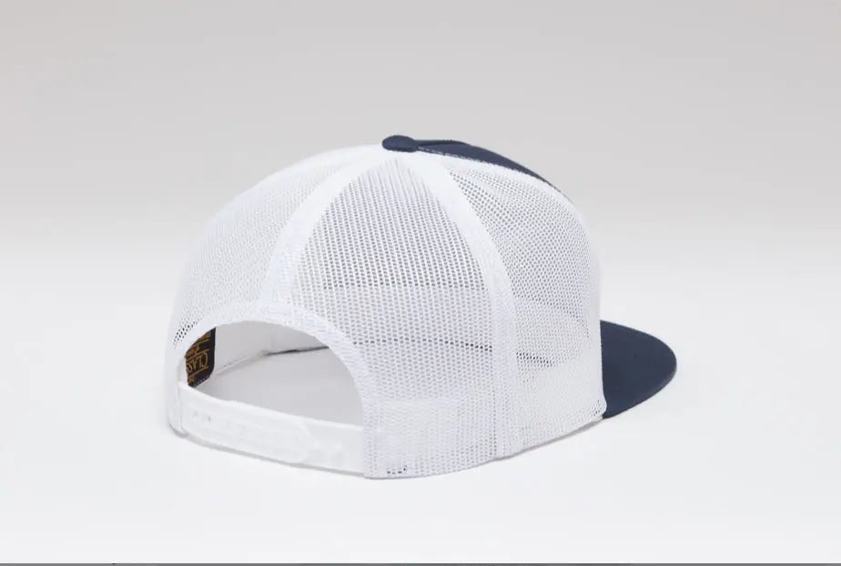 Kimes Ranch Horns Logo Trucker Hat – Navy/White Snapback Kimes Ranch