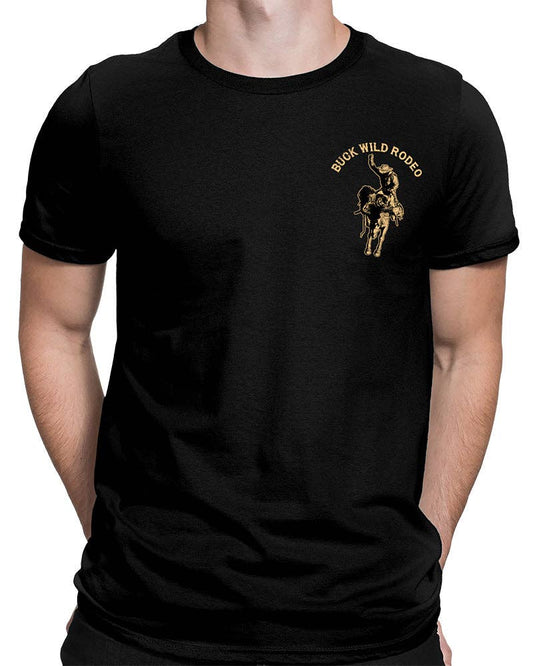 Buck Wild Rodeo Graphic T-Shirt – Western Bull Riding Tee