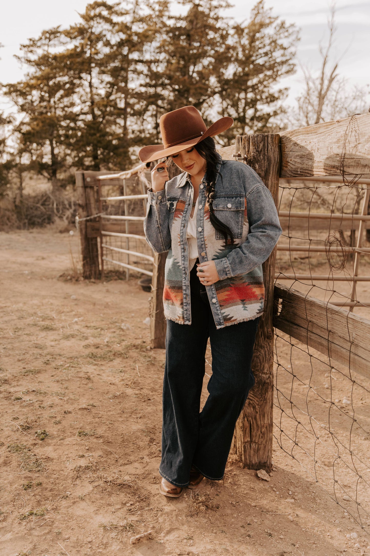 Backcountry Spirit Denim Aztec Jacket