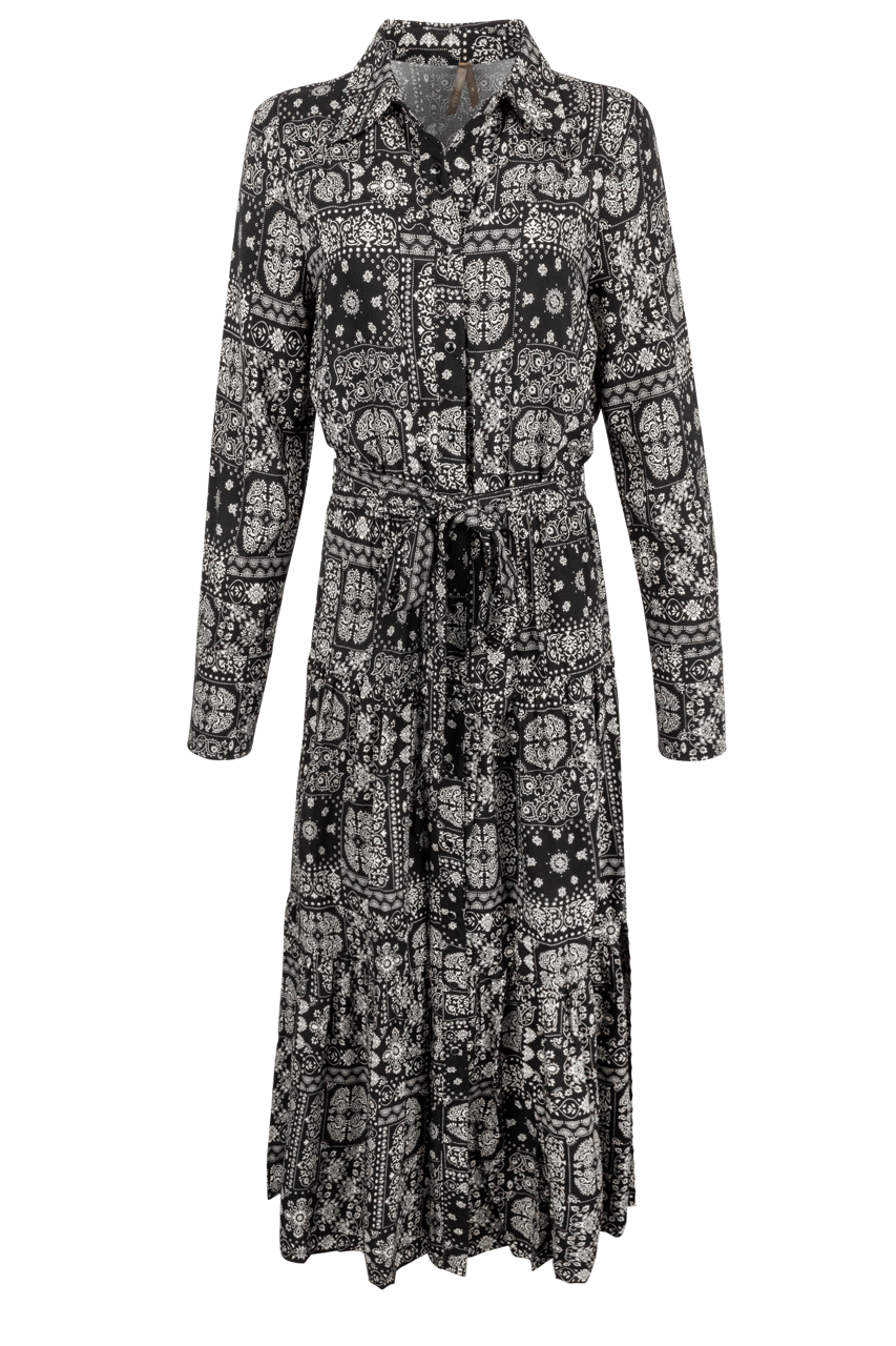 Stetson Women’s Black Bandana Print Western Maxi Dress Last Rodeo Western Wear & Hat Bar