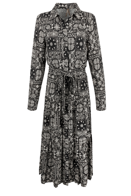 Stetson Women’s Black Bandana Print Western Maxi Dress Last Rodeo Western Wear & Hat Bar