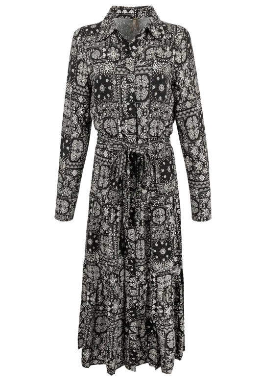 Stetson Women’s Black Bandana Print Western Maxi Dress Last Rodeo Western Wear & Hat Bar