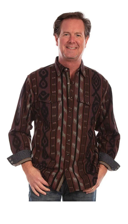 Scully Men’s Western Pattern Shirt Last Rodeo Western Wear & Hat Bar