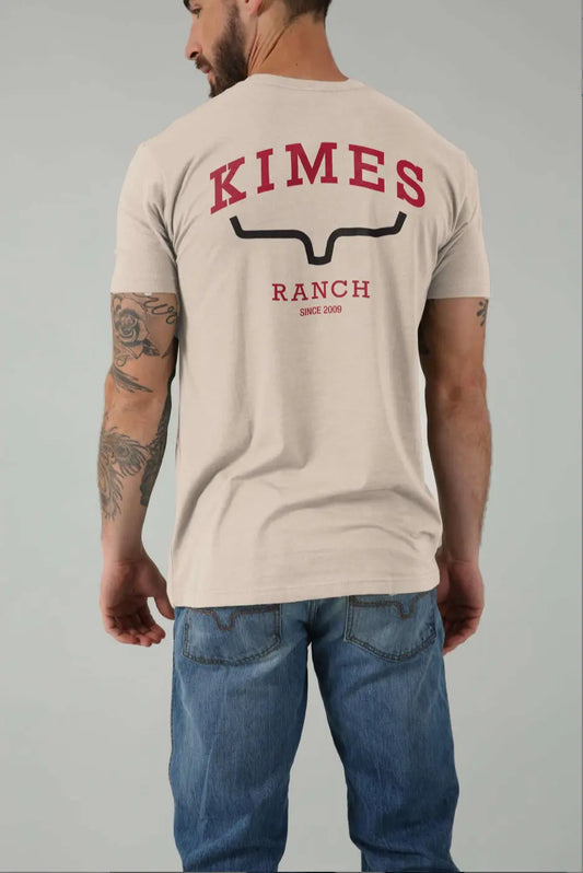Kimes Ranch Sand Logo Tee – Classic Western T-Shirt Kimes Ranch