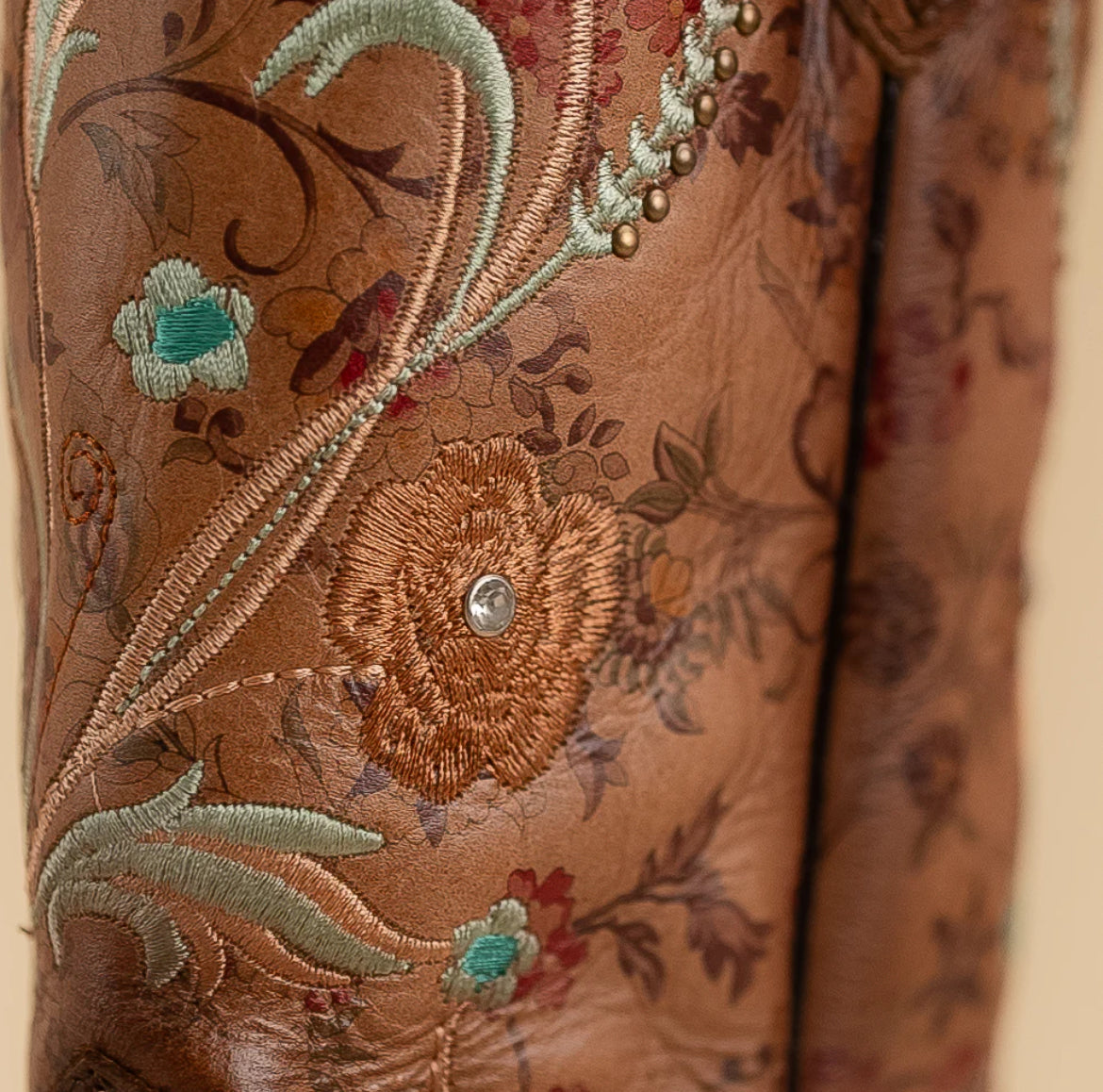Desert Blossom Square Toe Cowgirl Boots