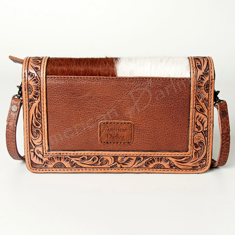 American Darling Cowhide & Tooled Leather Western Crossbody Bag Last Rodeo Western Wear & Hat Bar