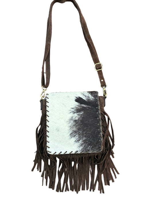 Fringe Leather Crossbody Bag – Western