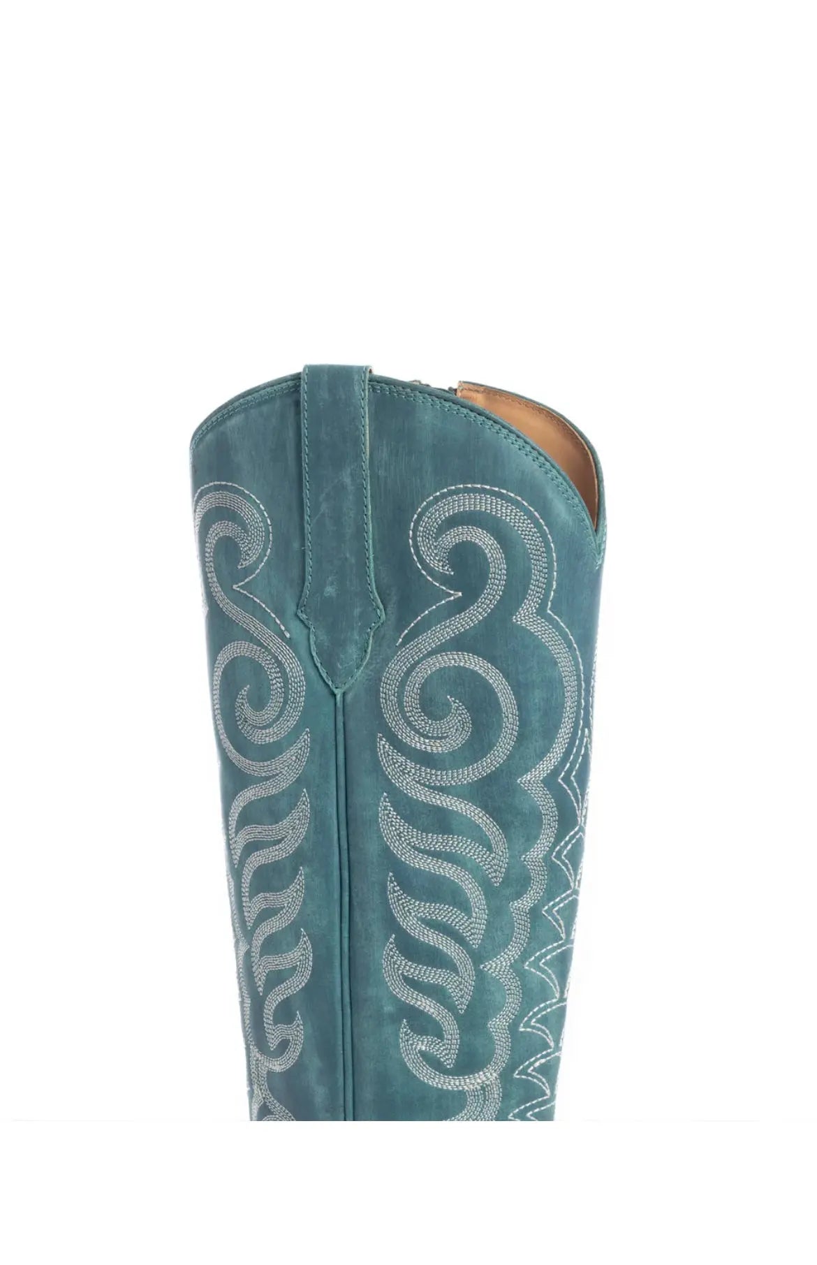 Teal Embroidered Tall Western Boots Last Rodeo Western Wear & Hat Bar