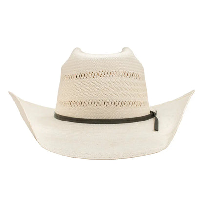 Resistol Natural Shantung Straw Cowboy Hat Back View – Last Rodeo
