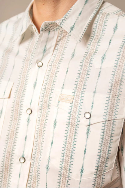Kimes Ranch Sonny Short Sleeve Western Shirt – Ivory Stripe Kimes Ranch