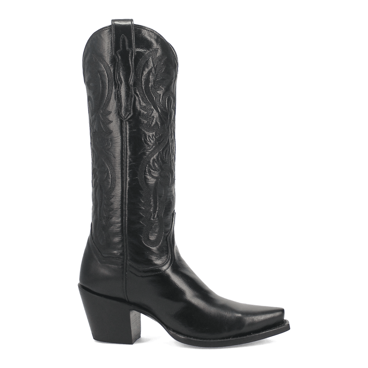 Maria Leather Boot - Black, inside angle