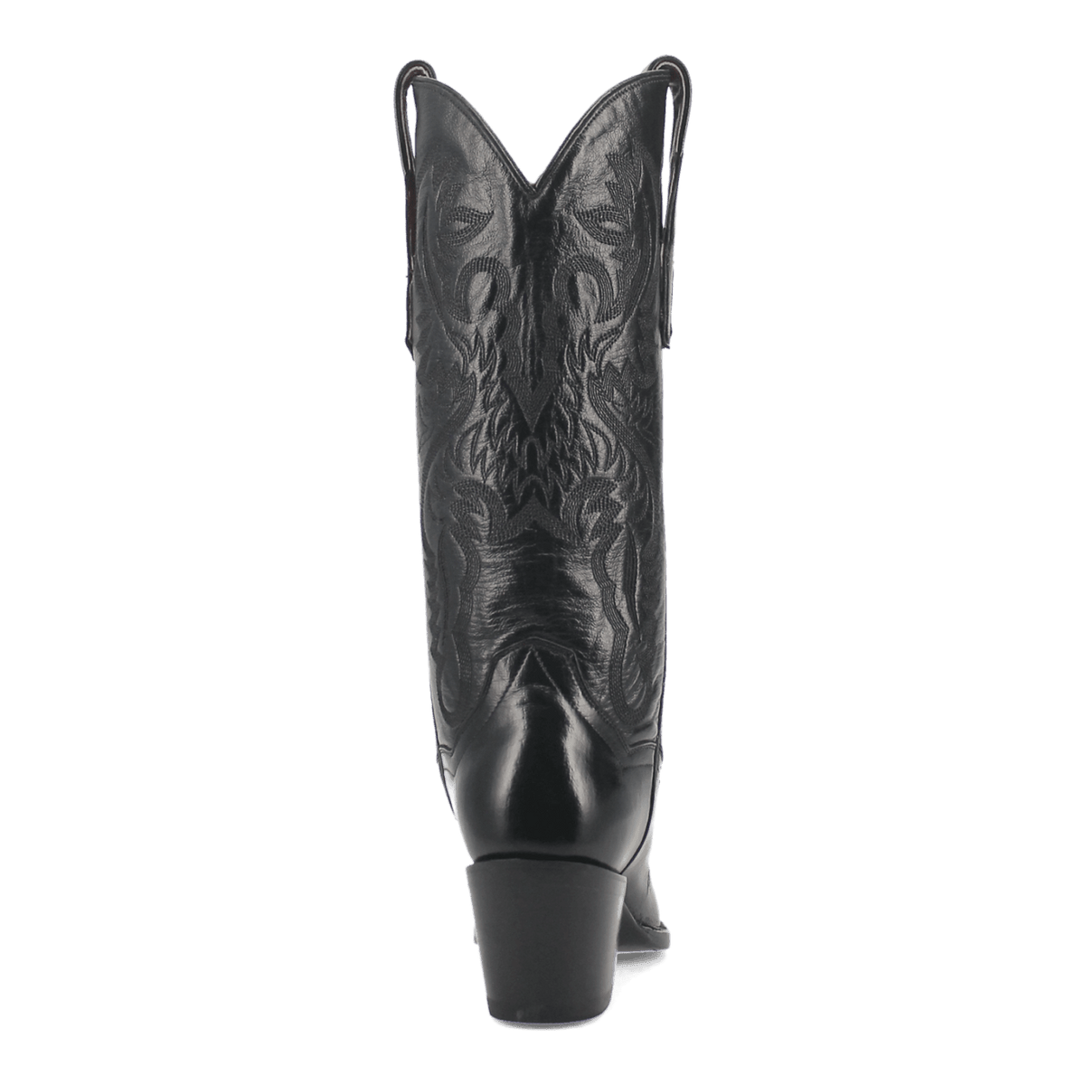 Maria Leather Boot - Black, back angle