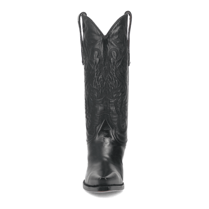 Maria Leather Boot - Black, front angle