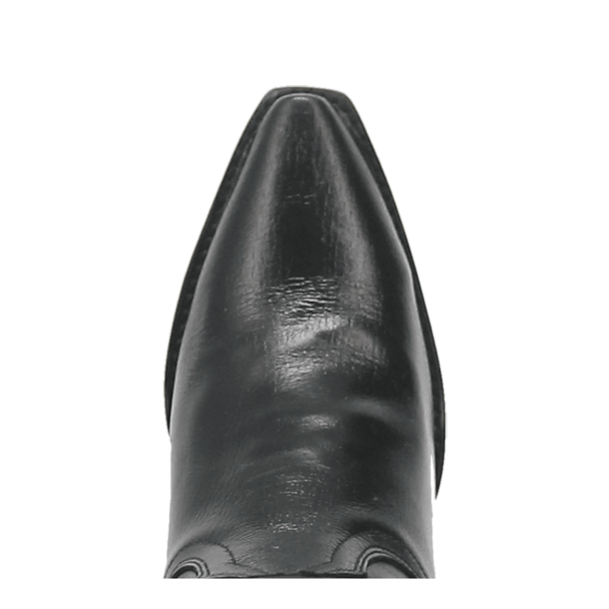 Maria Leather Boot - Black, toe angle