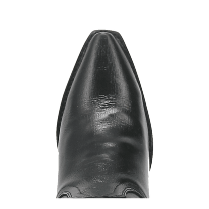 Maria Leather Boot - Black, toe angle