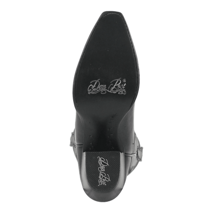 Maria Leather Boot - Black, outsole angle