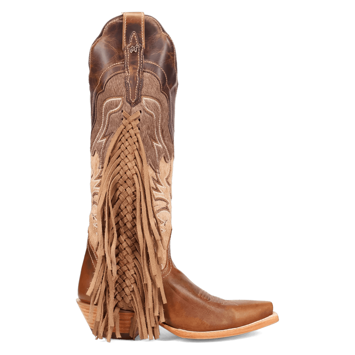 Dayla Leather Boot - Tan, inside angle