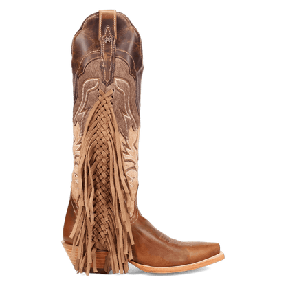 Dayla Leather Boot - Tan, inside angle
